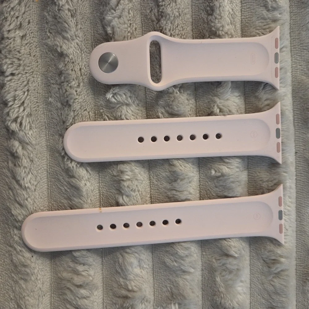 Genuine Apple Watch Sport Band 40mm Pink Sand OEM Complete Set S/M M/L 38mm 41mm
